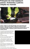 W końcu mandat od policjanta dla policjanta