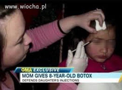 Ta mama robi dziecku zastrzyki z botoksu.