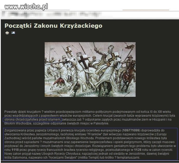 Czas założyć nowy zakon do przepędzenia 