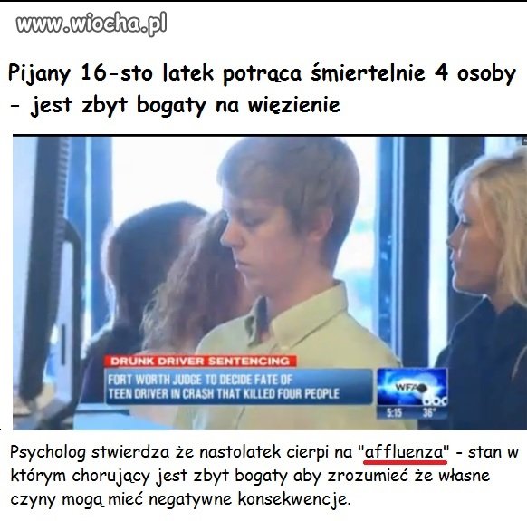 Bogactwo to choroba, więc bogatemu wszystko wolno.