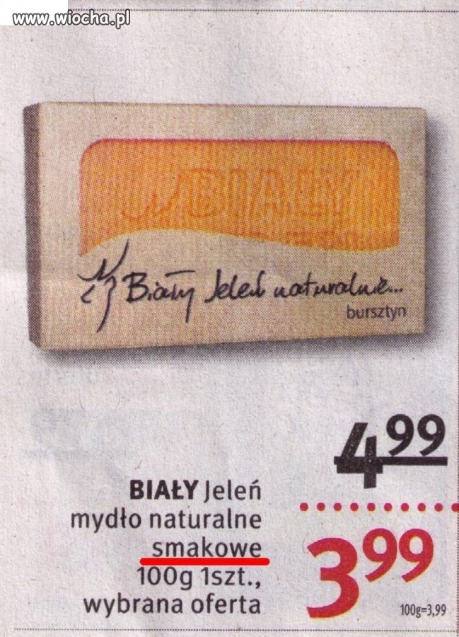 Mydło smakowe o smaku bursztynu	