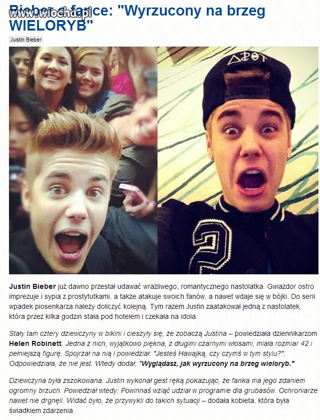 Bieber wie jak traktować fanów