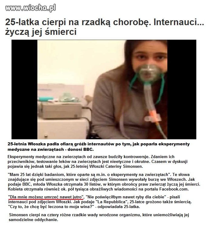 Tak trudno zrozumieć, że ona po prostu chce żyć?