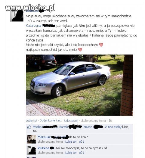 Gimbaza podnieca się Audi. 