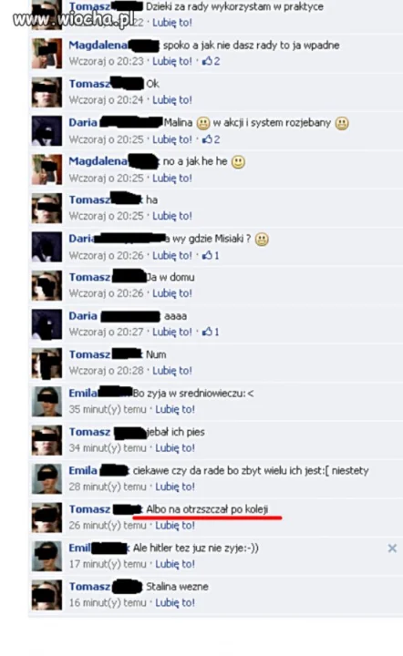 Wiocha na Faceboku