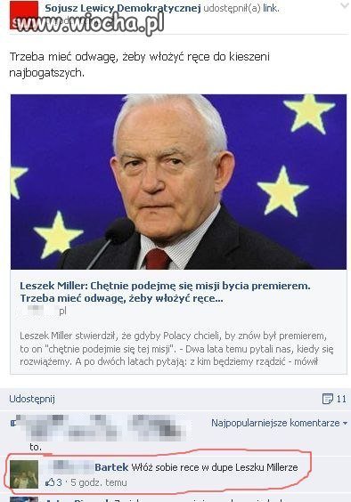 Oficjalna strona SLD na facebooku ...