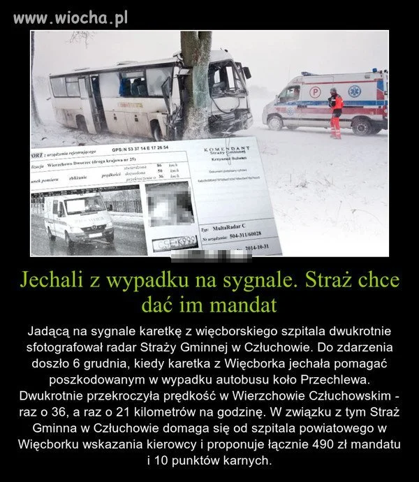 Jechali ratować życie...