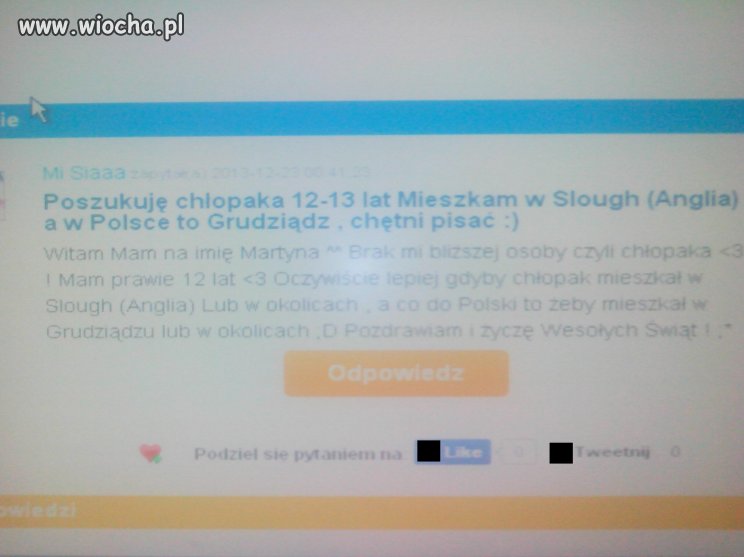 Szuka chłopaka ...