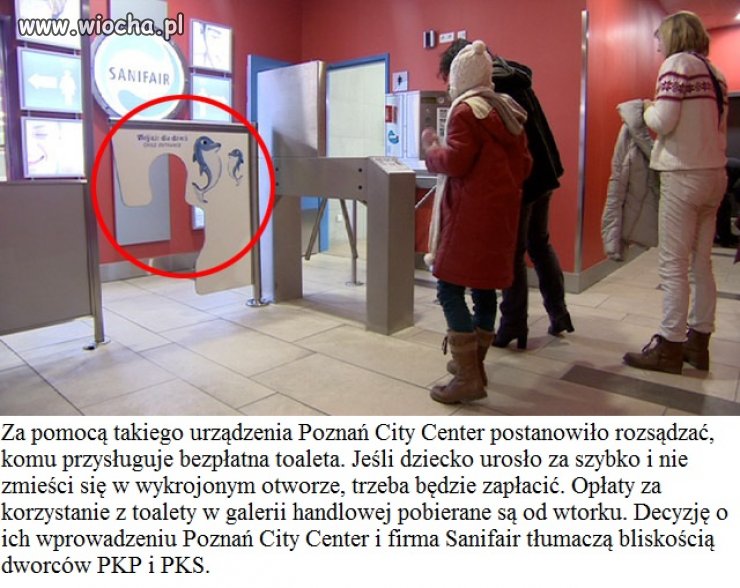 Dziecko pasuje do szablonu? Do WC wejdzie za darmo