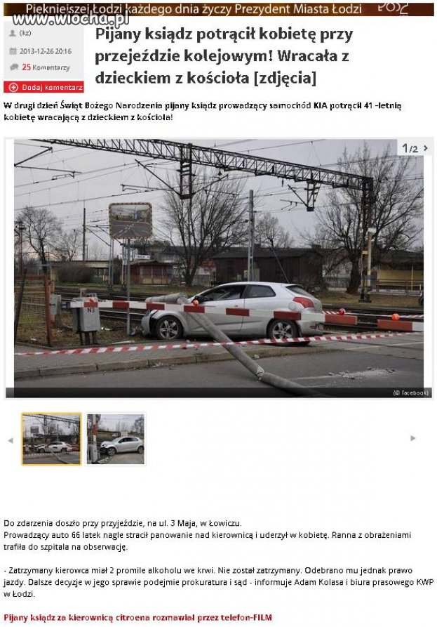 2 promile potrącił kobietę i nie został zatrzymany