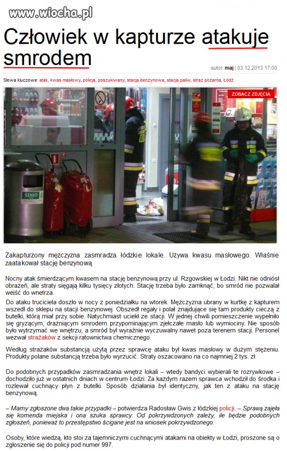 Czlowiek w kapturze Atakuje  