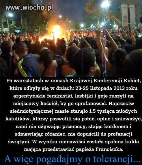Porozmawiajmy o tolerancji...