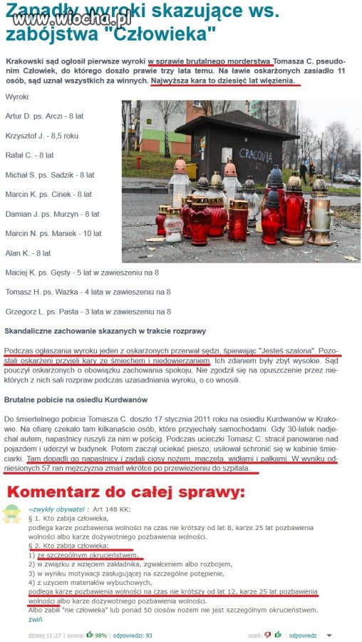 Za brutalne morderstwo w POlsce