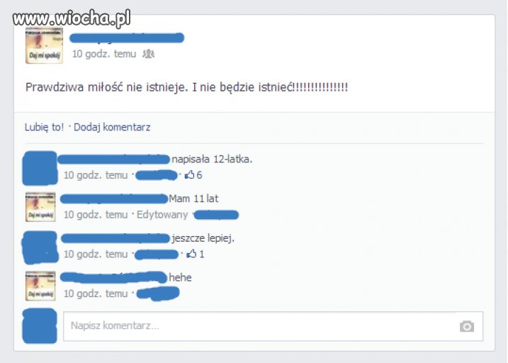 12. latka wykiwana przez miłość.