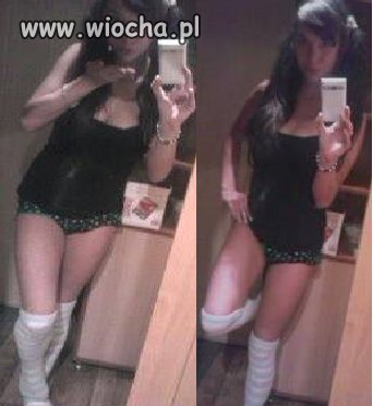 Moda na same gacie i sexy skarpetki...