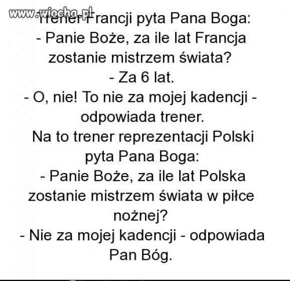 Nie za mojej kadencji...