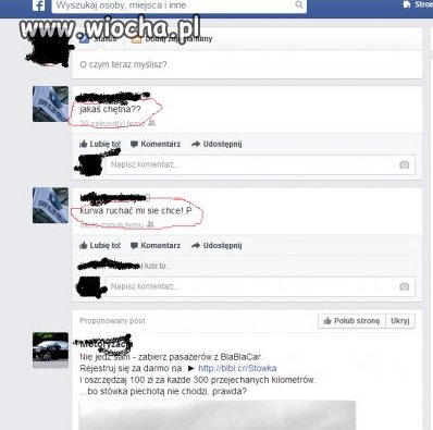 Mam chcice,podzielę się tym z innymi na FB...