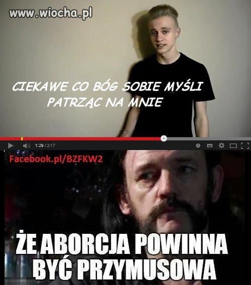 Ciekawe co bóg sobie myśli patrząc na niego... ? 