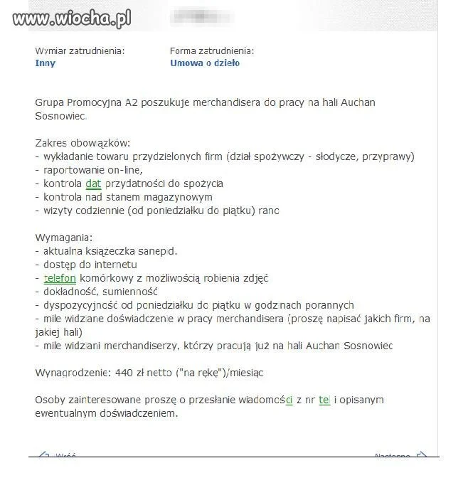 Ogłoszenie z Tablicy