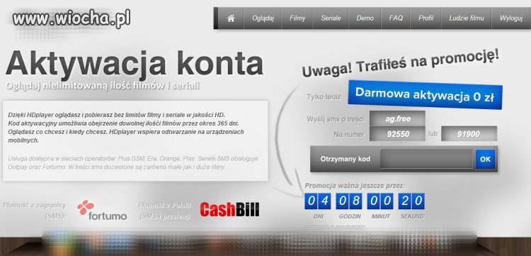 Nie daj się nabrać. Widzisz gdzieś cenę za sms?