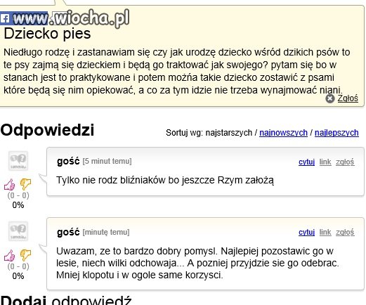 Dziecko pies??