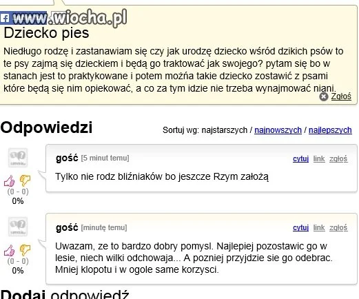 Dziecko pies??