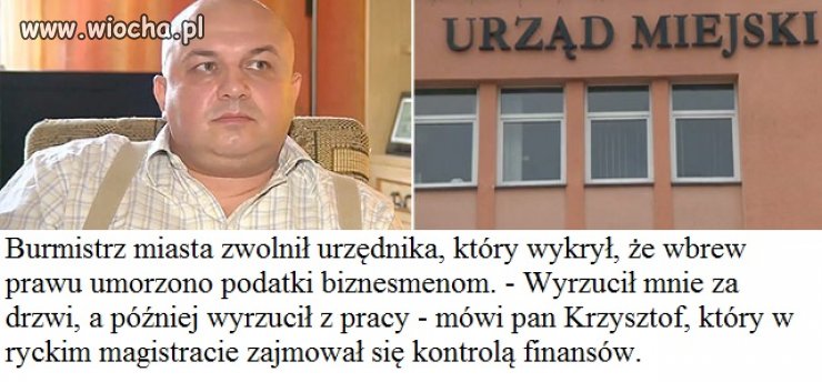 Burmistrz jest jak Bóg w gminie, nikt go nie ruszy