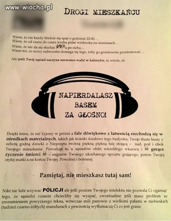Drogi Mieszkańcu