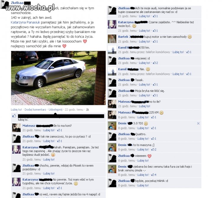 Moje audi, moje ukochane audi ...