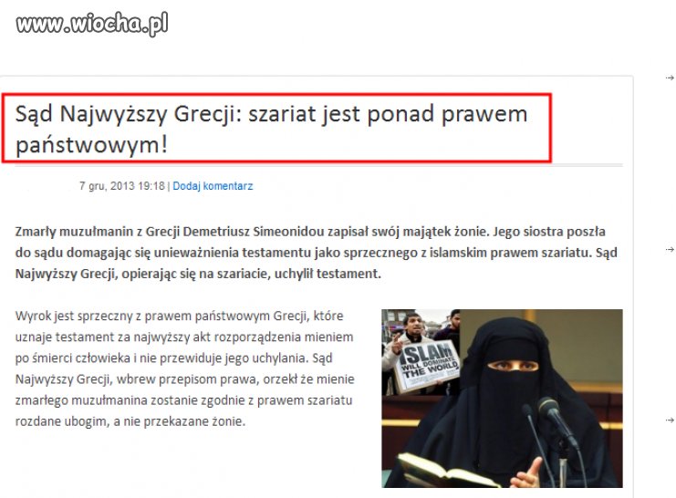 Szariat ponad państwowym prawem 