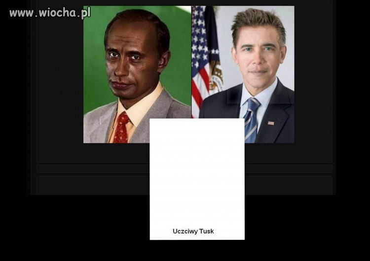 Czarny Putin i biały Obama