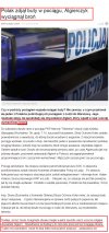 Algierczyk wyskoczył z bronią w pociagu
