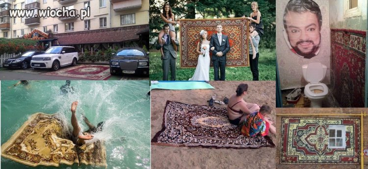 W Rosji niezbędny do życia jest ...dywan. 