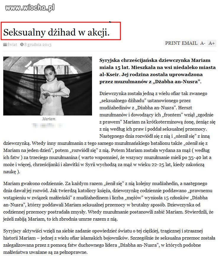 To "tylko seksualny dżihad?" 