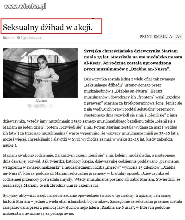 To "tylko seksualny dżihad?" 