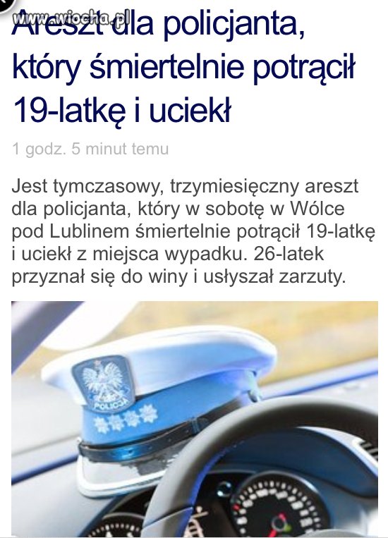 Policjant który nie udzielił nawet pierwszej pomocy