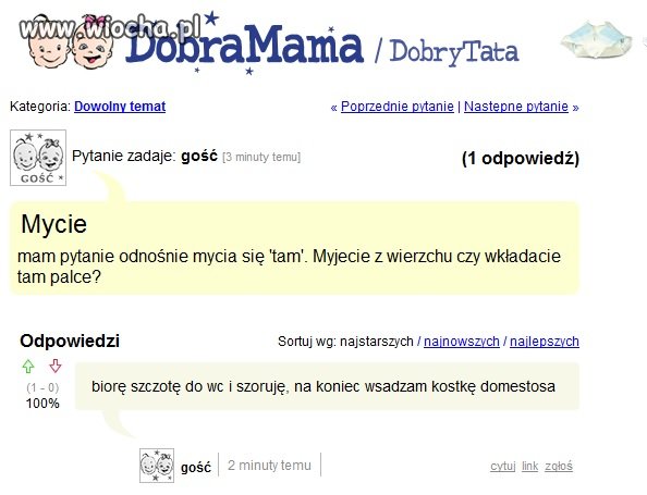 Mycie się "tam"