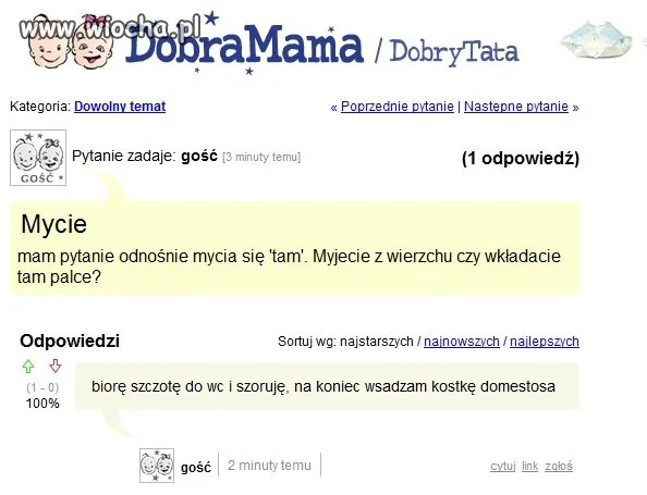 Mycie się "tam"