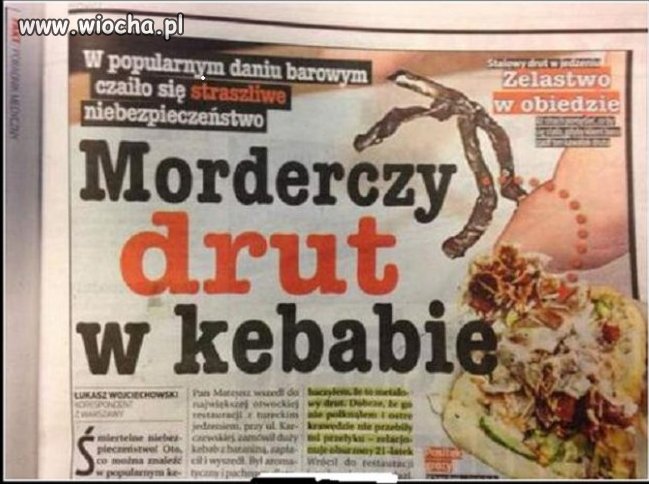 Morderczy drut w kebabie