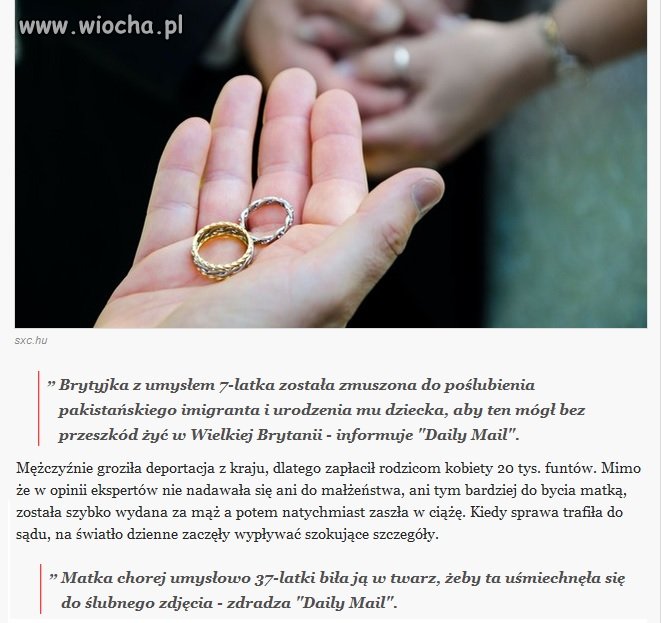 Pakistańczyk zapłacił za ślub z chorą kobietą