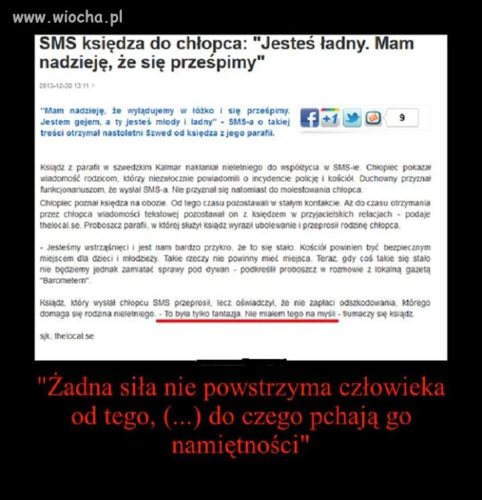 Sms księdza do chłopca...