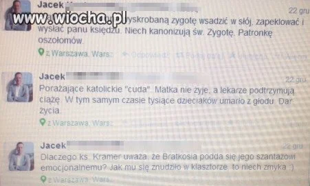 Szkoda komentować fanatyzm...