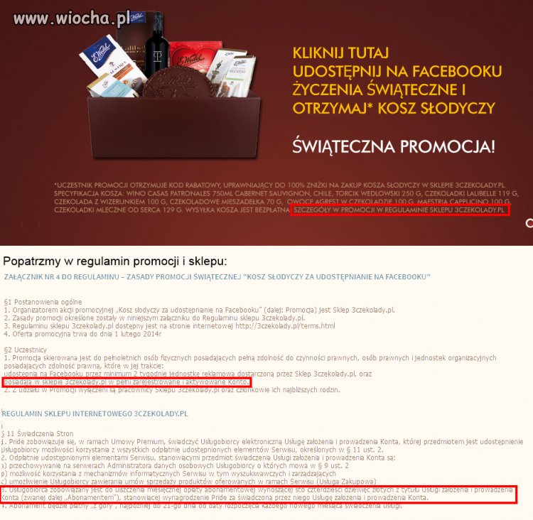 3czekolady i 3cukierki - tak sie naciąga ludzi
