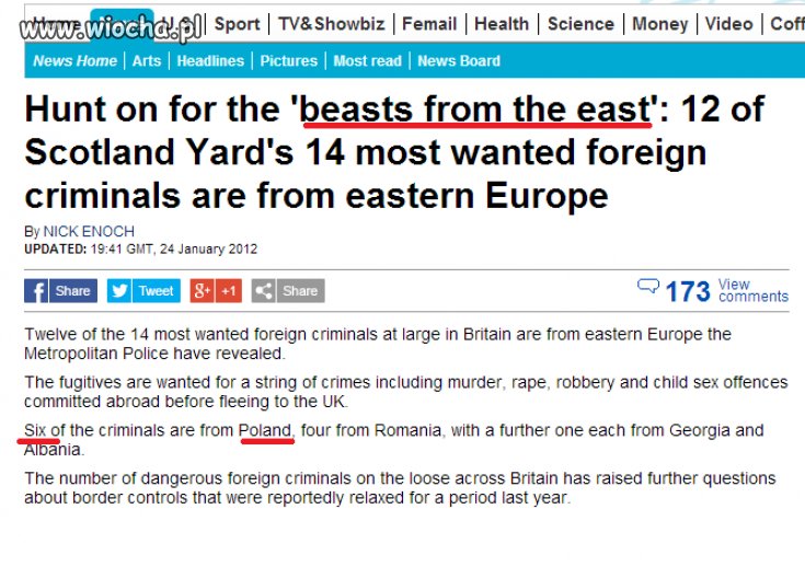 "Beasts from the East"-czyli najbardziej poszukiwani