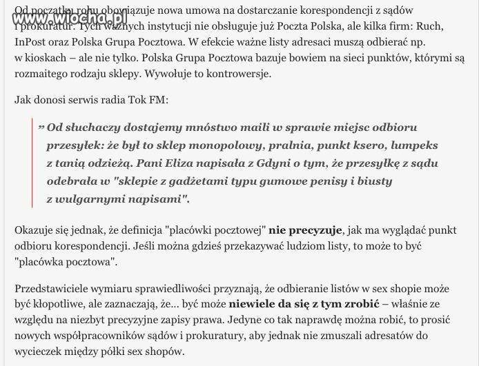 A ty gdzie odebrałeś przesyłkę sądową?