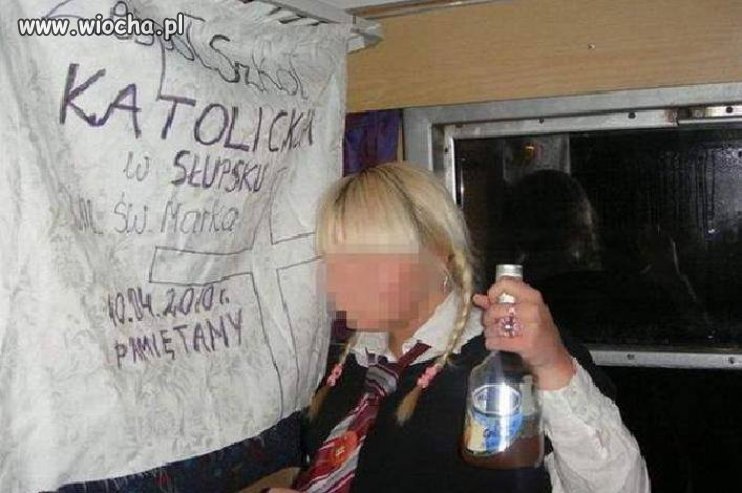 Pociągowa popijawa na zakończenie szkoły...