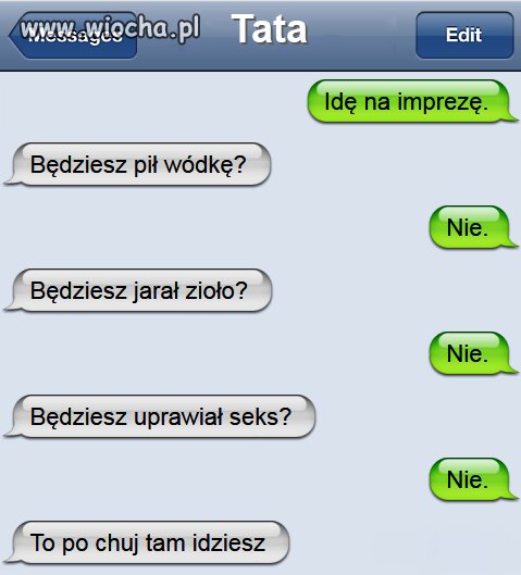Rozmowa syna z ojcem