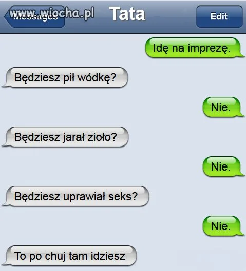 Rozmowa syna z ojcem