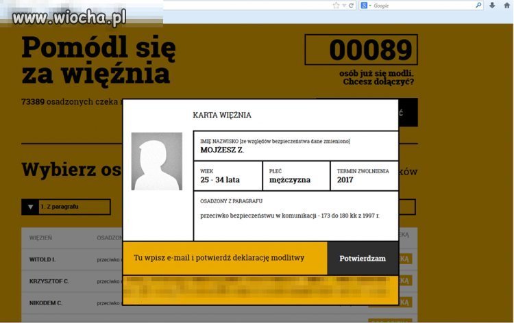 Ja wylosowałam Dymitra F. 