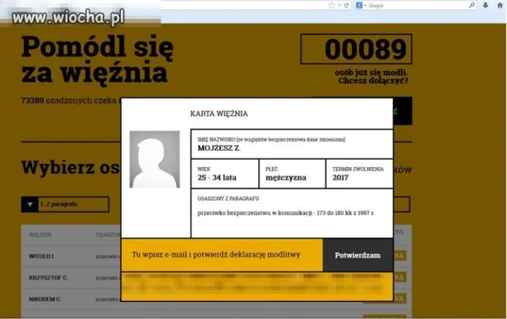 Ja wylosowałam Dymitra F. 